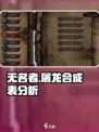 无名者屠龙🔥合成表全解析，游戏党必看！