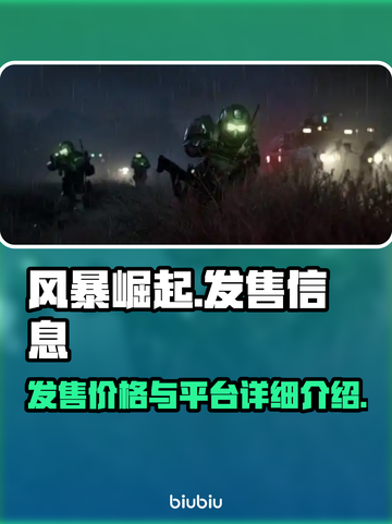 风暴崛起💥发售价格与平台全揭秘！🔥截图1