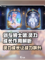 剑与骑士团灵力成长有什么用介绍