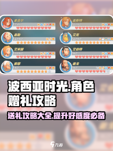 《波西亚时光》送礼攻略🌟角色喜好一览！🎁截图1