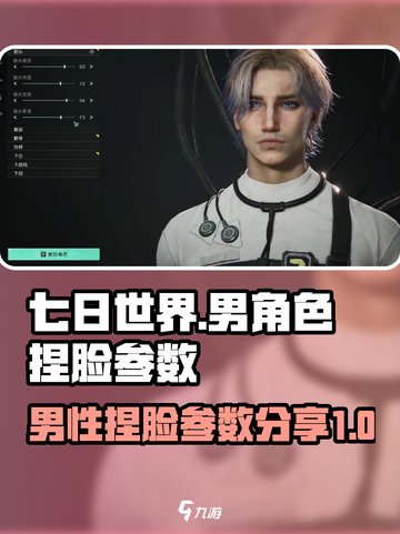 七日世界捏脸男性数据分享介绍截图1