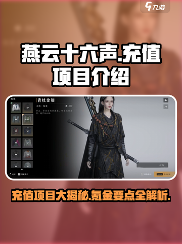 燕云十六声充值项目有哪些呢介绍截图1
