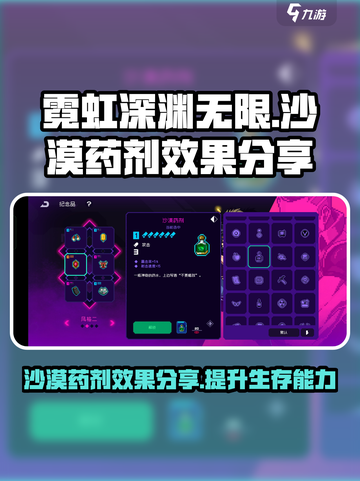 霓虹深渊无限📖沙漠药剂效果大揭秘💥截图1