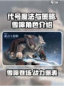 《魔法与策略》雪嗥角色🔥超强解析来了！
