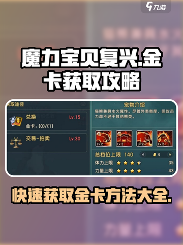 魔力宝贝复兴✨金卡获取全攻略，快速入手秘籍！截图1