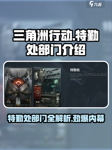 三角洲行动手游特勤处有哪些部门介绍截图1