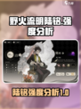 野火流明陆铭强度分析🔥游戏必备！
