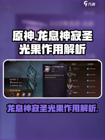 龙息神寂圣光果是什么介绍截图1
