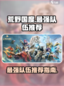 荒野国度最强队伍推荐介绍