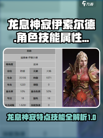 龙息神寂伊索尔德特点分享介绍截图1