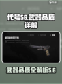 代号56武器品质大揭秘🔥游戏玩家必看！