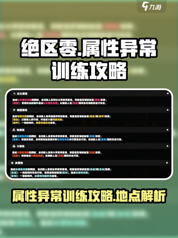 绝区零属性异常训练攻略介绍截图1