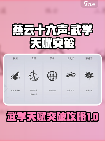 燕云十六声武学天赋怎么突破介绍截图1