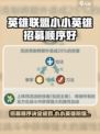 王者荣耀🔥小小英雄招募顺序大揭秘！😎