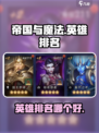 帝国与魔法英雄排名哪个好介绍