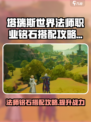 塔瑞斯世界法师铭石怎么搭配介绍