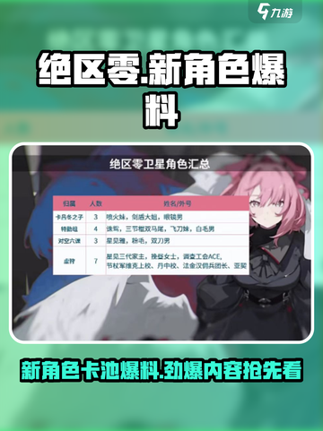 绝区零爆料五位新角色介绍截图1
