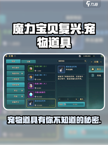魔力宝贝复兴版🔥宠物道具有哪些？全网最全攻略来啦！截图1