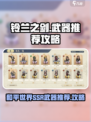 铃兰之剑为这和平的世界SSR武器推荐介绍