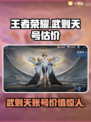 王者荣耀：武则天账号价值曝光，瞬间Shock！💥