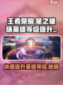 王者荣耀星之破晓💡英雄等级飙升秘籍💥