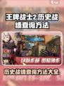 王牌战士2历史战绩查询秘籍💥🔥