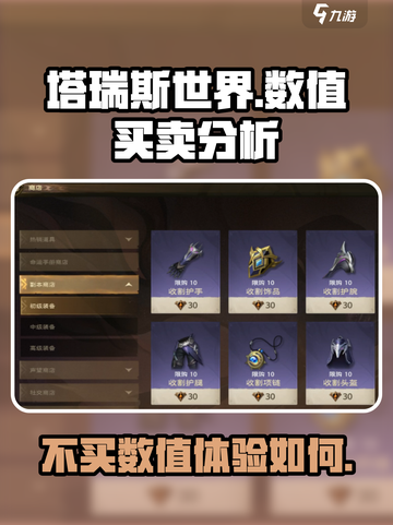 塔瑞斯世界卖数值吗介绍截图1