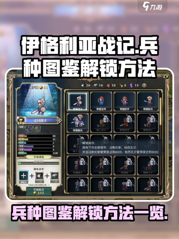 伊格利亚战记🔥兵种图鉴解锁全攻略来啦！截图1