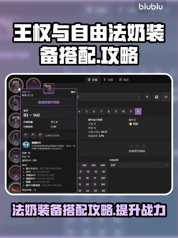 王权与自由🔥法奶装备搭配攻略💎截图1