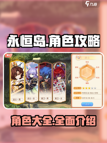 永恒岛🔥人物全攻略，游戏大神必备🎉截图1