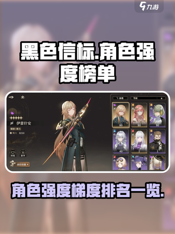 黑色信标🔥角色强度梯度排名大揭秘！💥截图1