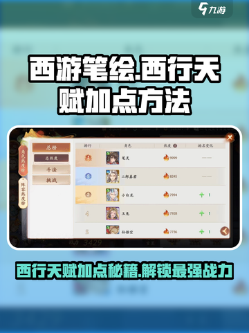 西游笔绘🔥西行天赋加点全攻略✅轻松制胜截图1