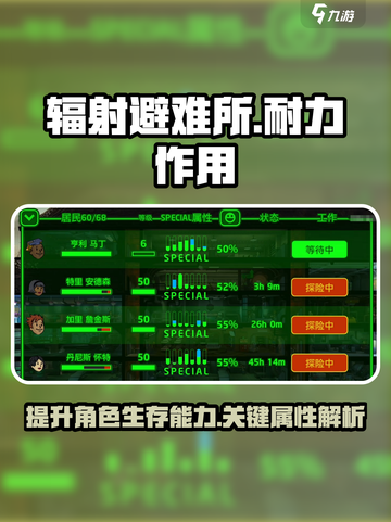 辐射避难所耐力有什么用介绍截图1