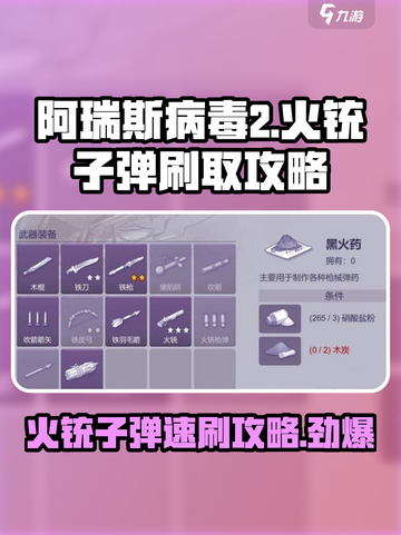 阿瑞斯病毒2火铳子弹刷取方式有哪些介绍截图1
