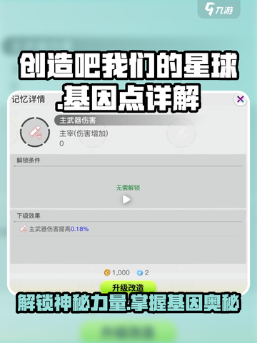 创造吧我们的星球🎮基因点详解，暴涨战力的秘密在这里！🔥截图1