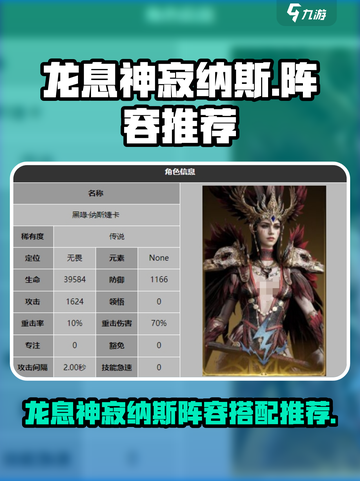 龙息神寂纳斯角色介绍介绍截图1