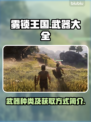 雾锁王国🔥武器大全及获取方式大揭秘！