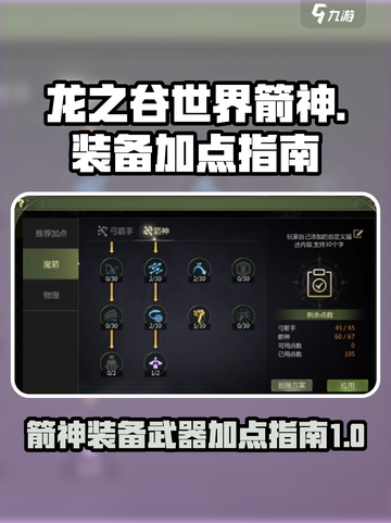 龙之谷世界箭神装备如何加点介绍截图1