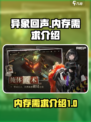 异象回声💥内存需求大揭秘！玩家必看🔥