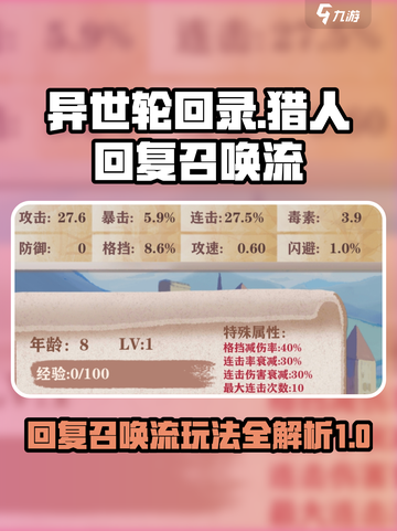 异世轮回录：猎人回复召唤流🔥超强玩法攻略来啦！截图1