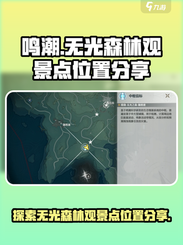 鸣潮🔥无光森林观景点位置大曝光！快来看看✨截图1