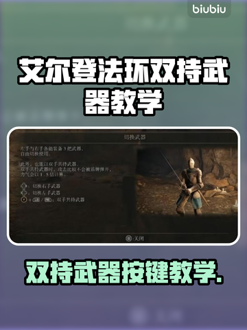 艾尔登法环双持武器快捷键🔥键盘操作秘籍🎮截图1