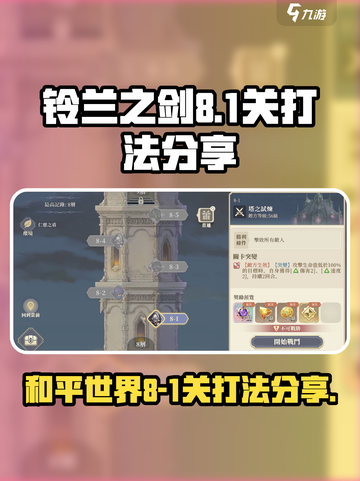 铃兰之剑为这和平的世界8-1关怎么过介绍截图1
