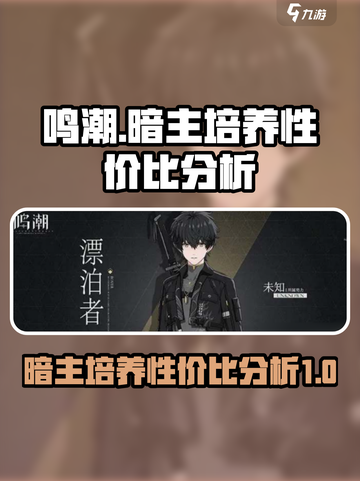 鸣潮暗主值得培养吗？🔥性价比分析💥截图1