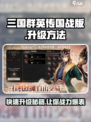 三国群英传国战版🔥升级秘籍，快速提升战力！