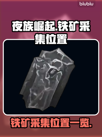 夜族崛起🔥铁矿采集位置大全💎截图1