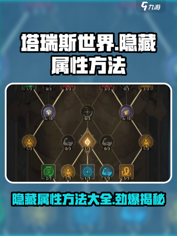 塔瑞斯世界🔥隐藏属性方法大曝光！快来看看吧👍截图1