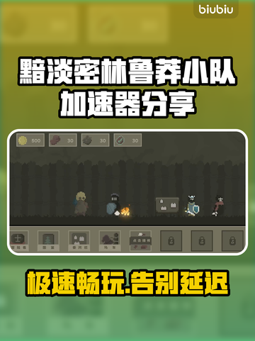 黯淡密林鲁莽小队加速器分享，游戏流畅必备🔥🚀截图1