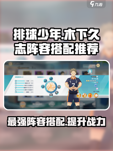 排球少年手游🔥木下久志最强阵容搭配🔥截图1
