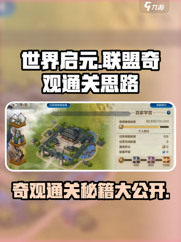 世界启元联盟🔥奇观通关秘籍，轻松完成不是梦！截图1